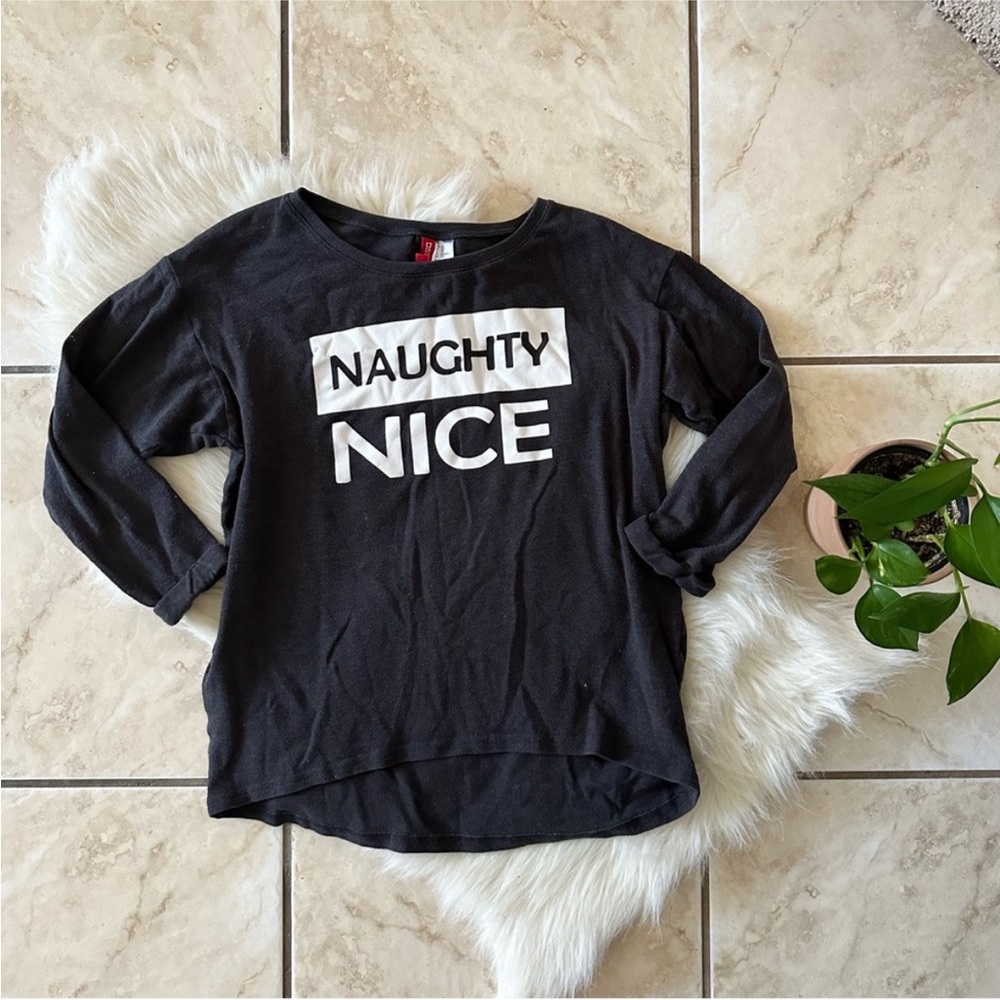 H&M Naughty Nice Sweatshirt